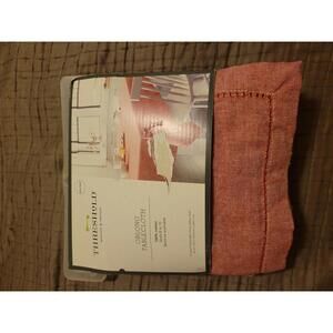 Threshold Oblong Tablecloth 60 x 104 | 100% Cotton | Seats 8–10 | Oeko-Tex